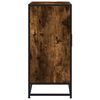 vidaXL skab 68x35x76 cm konstrueret træ og metal røget egetræsfarve