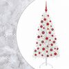 vidaXL Kunstigt juletr&aelig; med julekugle 150 cm 150 LED'er Varm hvid