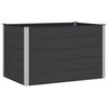 vidaXL H&oslash;jbed Sort 150 x 100 x 91 cm alu.