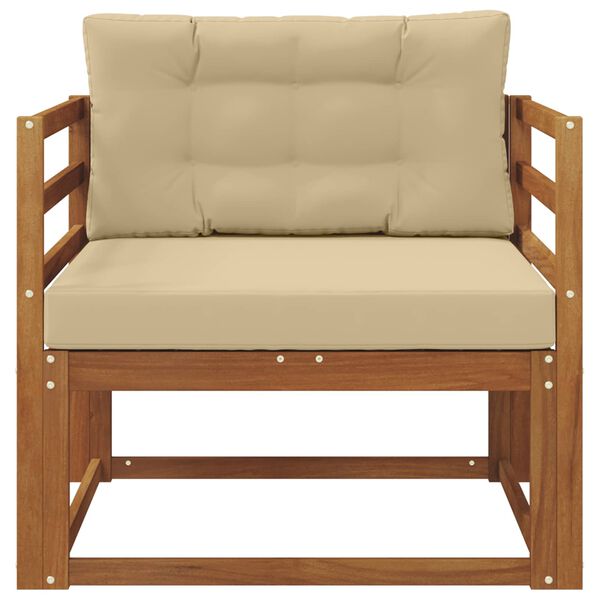 vidaXL Udend&oslash;rs Mellem Sofa Massivt Akacietr&aelig; Naturfarvet