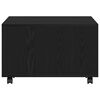vidaXL Sofabord Sort eg 60 x 60 x 38 cm Konstrueret træ
