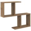 vidaXL V&aelig;ghylde Artisan-eg 60 x 12 x 50,5 cm Konstrueret tr&aelig;