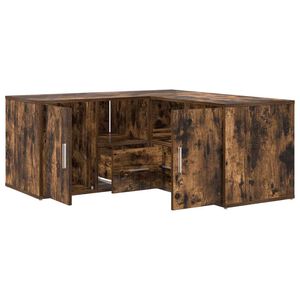vidaXL hj&oslash;rneskab 160x40x45 cm konstrueret tr&aelig; r&oslash;get egetr&aelig;sfarve