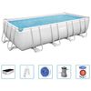 Bestway Power Steel swimmingpool 488x244x122 cm rektangul&aelig;r