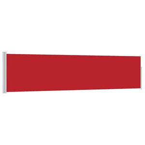 vidaXL sammenrullelig sidemarkise til terrassen 117x514 cm r&oslash;d
