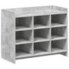 vidaXL Sko skab Betongr&aring; 85 x 39,5 x 70 cm Konstrueret tr&aelig;