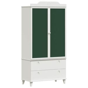 vidaXL Garderobe med Tavle Hvid 90 x 45 x 180 cm Konstrueret tr&aelig;