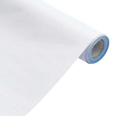 vidaXL selvklæbende folie til møbler 90x500 cm PVC mat hvid
