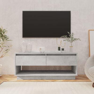 vidaXL tv-bord 102x41x44 cm konstrueret træ betongrå