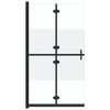 vidaXL foldbar brusev&aelig;g 90x190 cm halvt matteret sikkerhedsglas
