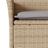 vidaXL havestole med hynder 2 stk. polyrattan beige