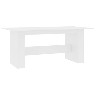 vidaXL spisebord 180 x 90 x 76 cm spånplade hvid