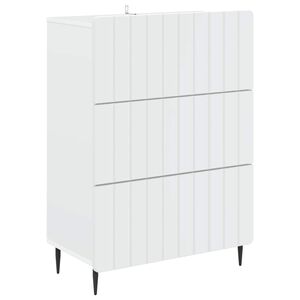 vidaXL Skuffeskab Hvid 66 x 34,5 x 92 cm Konstrueret tr&aelig;