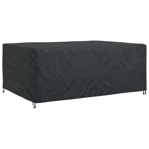vidaXL M&oslash;belbetr&aelig;k Ensfarvet Sort 280 x 204 x 106 cm 600D