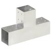 vidaXL stolpebeslag T-form 81x81 mm galvaniseret metal