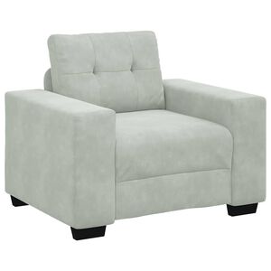 vidaXL sofastol 100x78x80 cm fl&oslash;jl lysegr&aring;