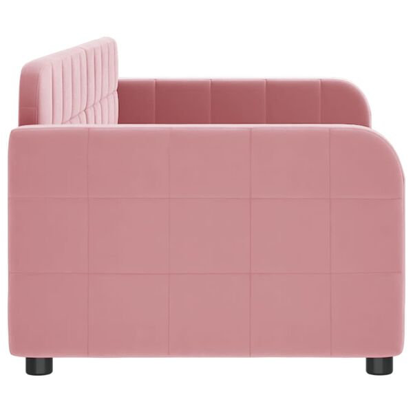 vidaXL daybed 80x200 cm velour pink