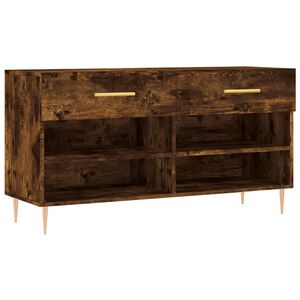 vidaXL skob&aelig;nk 102x35x55 cm konstrueret tr&aelig; r&oslash;get egetr&aelig;sfarve