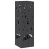 vidaXL Regn Paraply Stativ Sort 15,5 x 15,5 x 49 cm St&aring;l