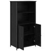 vidaXL Highboard Sort eg 62 x 36 x 121,5 cm Konstrueret tr&aelig;
