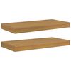 vidaXL V&aelig;ghylde 2 stk. Beige 50 x 23,5 x 3,8 cm Konstrueret tr&aelig;