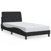 vidaXL sengeramme uden madras Sort 100x200 cm Fl&oslash;jl