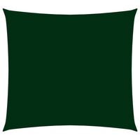 vidaXL solsejl 5x5 m firkantet oxfordsejl mørkegrøn
