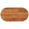 vidaXL bordplade 120x60x3,8 cm oval massivt akacietr&aelig;