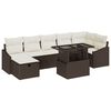 vidaXL Havesofa S&aelig;t 8 stk. polyrattan