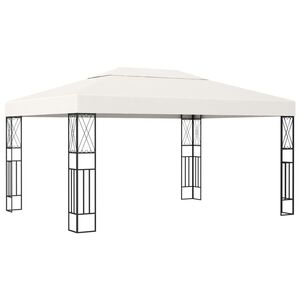 vidaXL pavillon 3x4 m stof cremefarvet