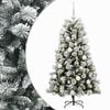 vidaXL Kunstigt h&aelig;ngslet juletr&aelig; med julekugler 150 cm 150 LED'er