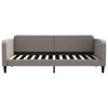 vidaXL daybed med udtræk 90x200 cm stof gråbrun
