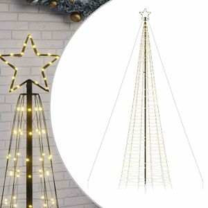 vidaXL LED-juletr&aelig; med spyd 1534 LED'er 500 cm varmt hvidt lys