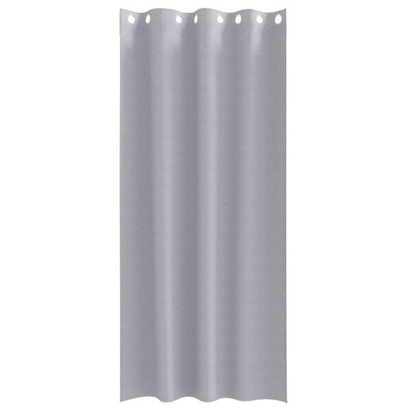 vidaXL M&oslash;rkl&aelig;gningsgardiner med ringe 2 pcs Metal Gr&aring; 225 x 140 cm