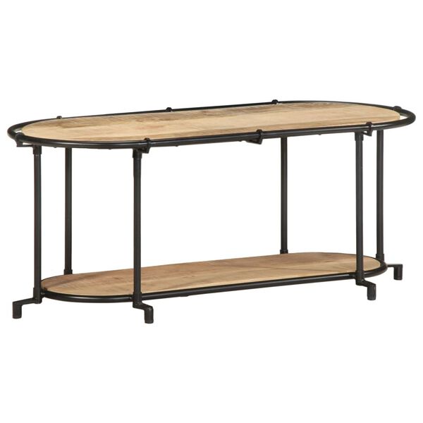 vidaXL tv-bord 100x42x40 cm massivt ru mangotræ