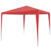 vidaXL Party Tent R&oslash;d 300 x 300 x 255 cm PE og st&aring;l