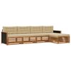 vidaXL Udend&oslash;rs sofagruppe 5 stk. Naturlig og Beige Polyester