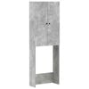 vidaXL Toilet Skab EDE Betongr&aring; 66 x 25,5 x 190 cm Konstrueret tr&aelig;