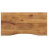vidaXL bordplade med kurvet form 110x60x2,5 cm ru massivt mangotr&aelig;