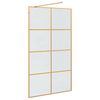 vidaXL Walk-in brusev&aelig;g Guld 115 x 195 cm h&aelig;rdet glas
