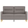 vidaXL 2-personers sofa 120 cm stof gråbrun