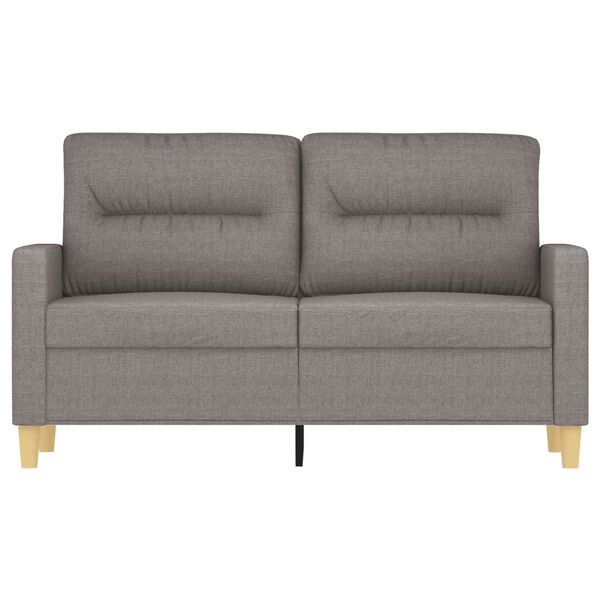 vidaXL 2-personers sofa 120 cm stof gråbrun