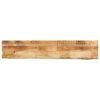 vidaXL bordplade 140x40x2,5 cm naturlig kant massivt ru mangotr&aelig;
