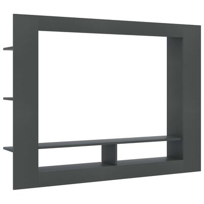 vidaXL tv-bord 152x22x113 cm konstrueret træ grå