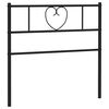 vidaXL udskiftningsgavl 90 cm metal sort