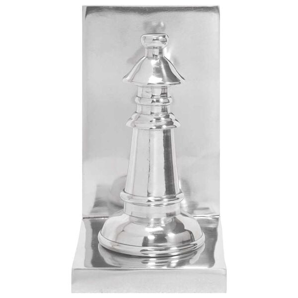 vidaXL Bogst&oslash;tter 2 pcs S&oslash;lv 11 x 12 x 19,5 cm Aluminium