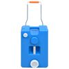 vidaXL vandbeholder med hjul til camping 25 l bl&aring;