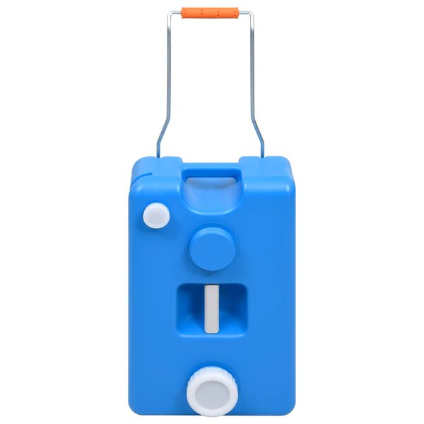 vidaXL vandbeholder med hjul til camping 25 l bl&aring;