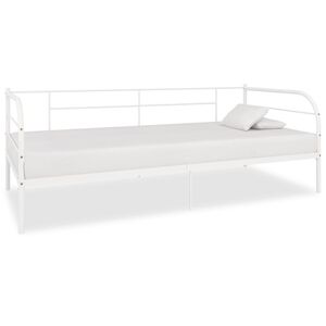 vidaXL stel til daybed 90x200 cm metal hvid