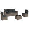 vidaXL sofas&aelig;t til haven 6 dele med hynder polyrattan gr&aring;